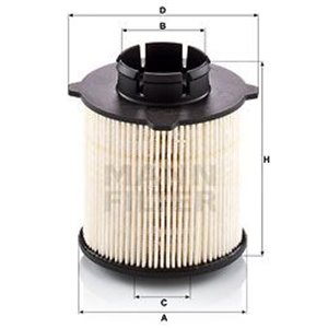 PU 9001/1 X Топливный фильтр MANN FILTER     