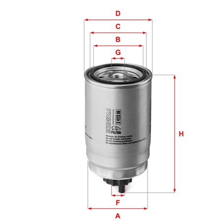 S 4123 NR Kütusefilter SOFIMA