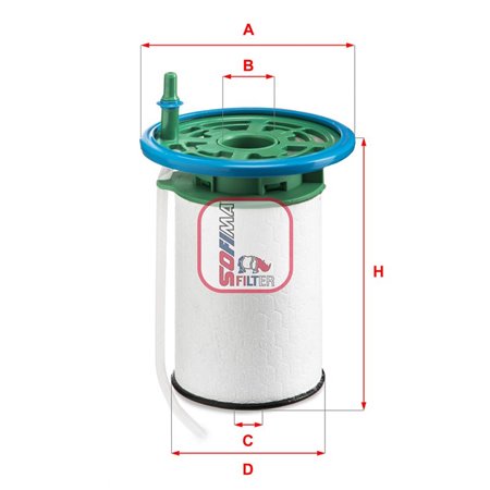 S 6053 NE Fuel Filter SOFIMA