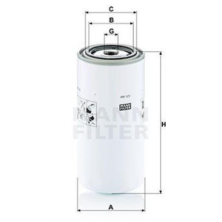 WK 929 Fuel Filter MANN-FILTER