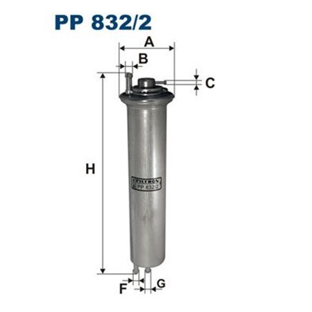 PP 832/2 Kütusefilter FILTRON