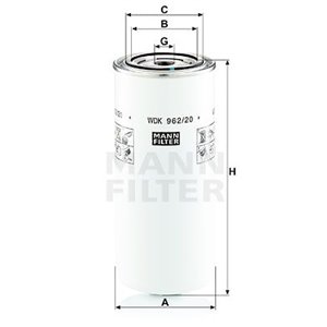 WDK 962/20  Fuel filter MANN FILTER 