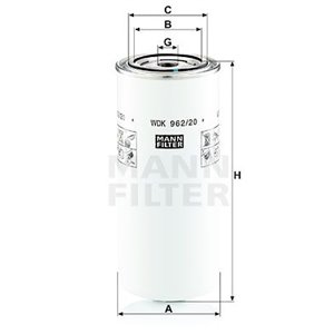 WDK 962/20 Polttoainesuodatin MANN-FILTER - Top1autovaruosad