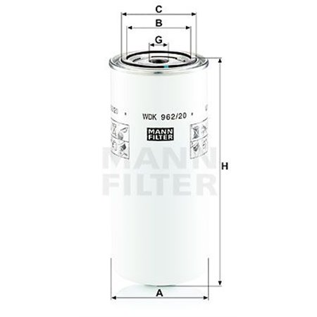 WDK 962/20 Kütusefilter MANN-FILTER