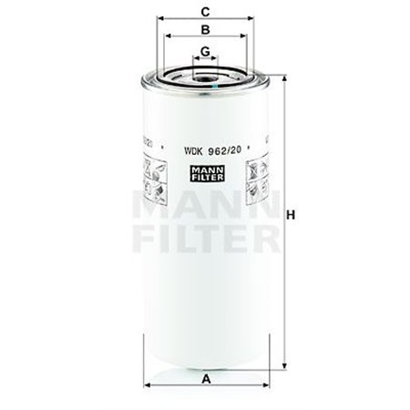 WDK 962/20  Fuel filter MANN FILTER 