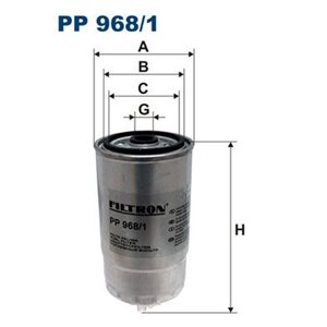 PP 968/1 Топливный фильтр FILTRON - Top1autovaruosad
