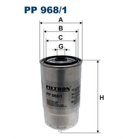 PP 968/1 Топливный фильтр FILTRON