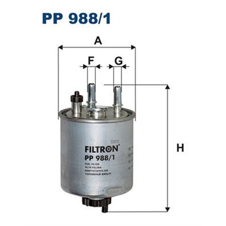 PP 988/1 Топливный фильтр FILTRON
