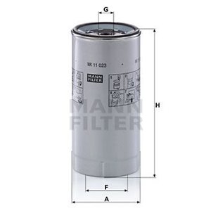 WK 11 023 Z  Fuel filter MANN FILTER  - Top1autovaruosad