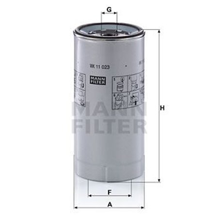 WK 11 023 z Топливный фильтр MANN-FILTER