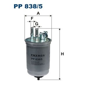 PP 838/5 Kütusefilter FILTRON - Top1autovaruosad