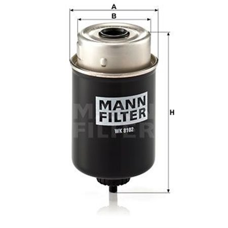 WK 8102 Fuel Filter MANN-FILTER