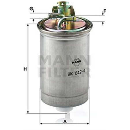 WK 842/4  Fuel filter MANN FILTER 
