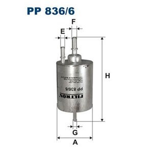 PP 836 6 Топливный фильтр FILTRON      - Top1autovaruosad