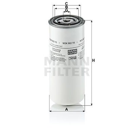WDK 962/16  Fuel filter MANN FILTER 
