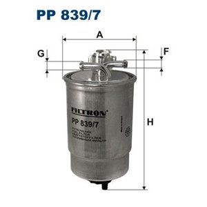 PP 839/7 Fuel Filter FILTRON - Top1autovaruosad