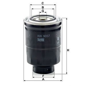 WK 9057 z Fuel Filter MANN-FILTER - Top1autovaruosad