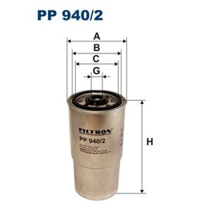 PP 940/2 Kütusefilter FILTRON - Top1autovaruosad
