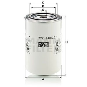 WDK 940/20  Fuel filter MANN FILTER 
