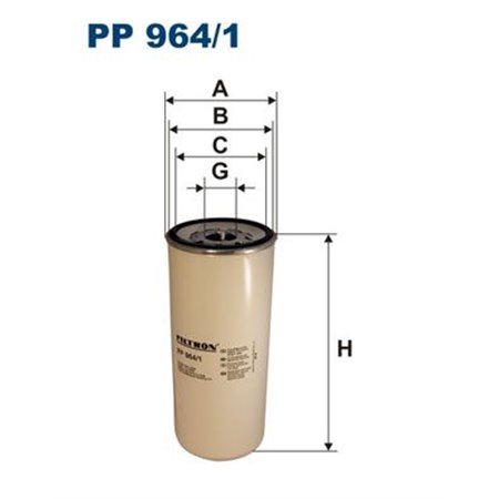 PP 964/1 Kütusefilter FILTRON