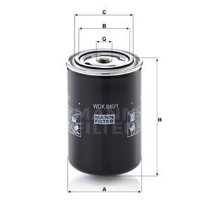 WDK 940/1 Fuel Filter MANN-FILTER - Top1autovaruosad