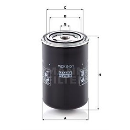 WDK 940/1 Fuel Filter MANN-FILTER