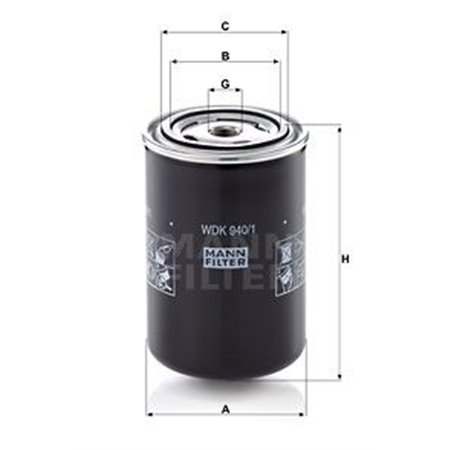 WDK 940/1  Fuel filter MANN FILTER 