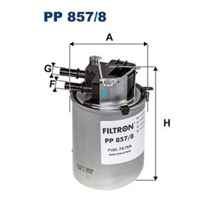 PP 857 8 Топливный фильтр FILTRON      - Top1autovaruosad