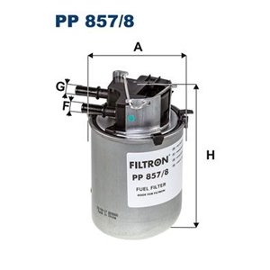 PP 857/8 Топливный фильтр FILTRON - Top1autovaruosad