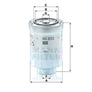 WK 8053 z Fuel Filter MANN-FILTER - Top1autovaruosad