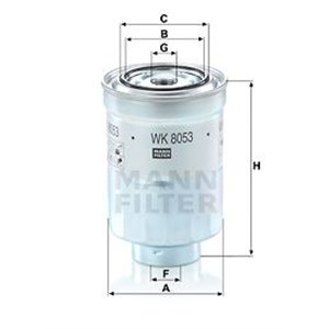 WK 8053 Z MANN FILTER Kütusefilter    WK 8053 z 