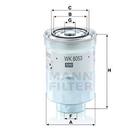 WK 8053 z Топливный фильтр MANN-FILTER