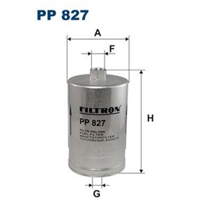 PP 827 Топливный фильтр FILTRON     