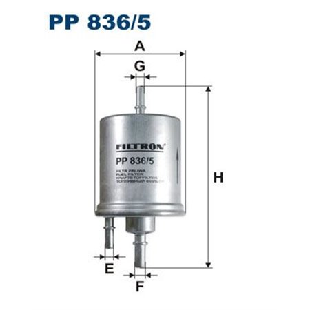 PP 836/5 Polttoainesuodatin FILTRON