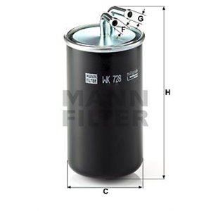 WK 728  Fuel filter MANN FILTER 