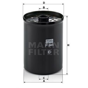 P 945 x Fuel Filter MANN-FILTER - Top1autovaruosad