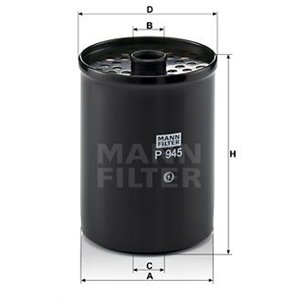 P 945 x Топливный фильтр MANN-FILTER - Top1autovaruosad