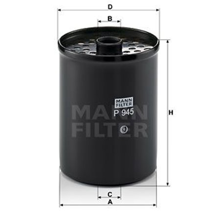 P 945 x Fuel Filter MANN-FILTER