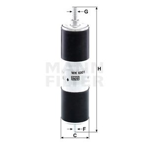 WK 6001  Fuel filter MANN FILTER 