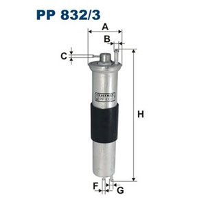 PP 832/3 Kütusefilter FILTRON - Top1autovaruosad