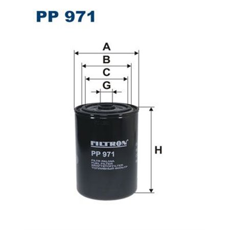 PP 971 Kütusefilter FILTRON