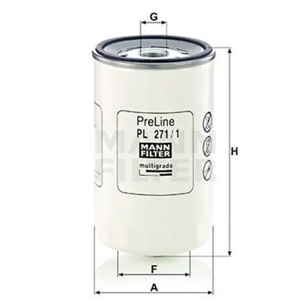 PL 271/1  Fuel filter MANN FILTER 