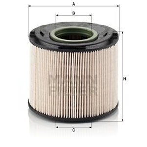 PU 1033 X Топливный фильтр MANN FILTER    PU 1033 x 