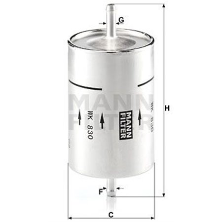 WK 830 Fuel Filter MANN-FILTER