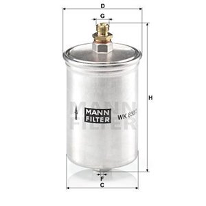 WK 830/3  Fuel filter MANN FILTER 