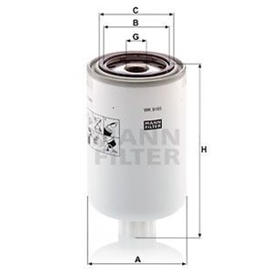 WK 9165 x Fuel Filter MANN-FILTER - Top1autovaruosad