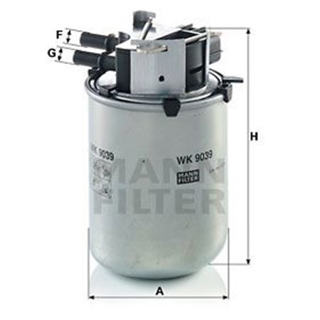 WK 9039 Fuel Filter MANN-FILTER