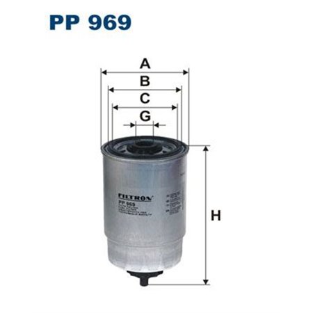 PP 969 Kütusefilter FILTRON