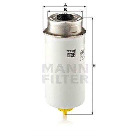 WK 8158  Fuel filter MANN FILTER 