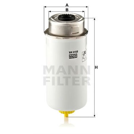 WK 8158 Топливный фильтр MANN-FILTER